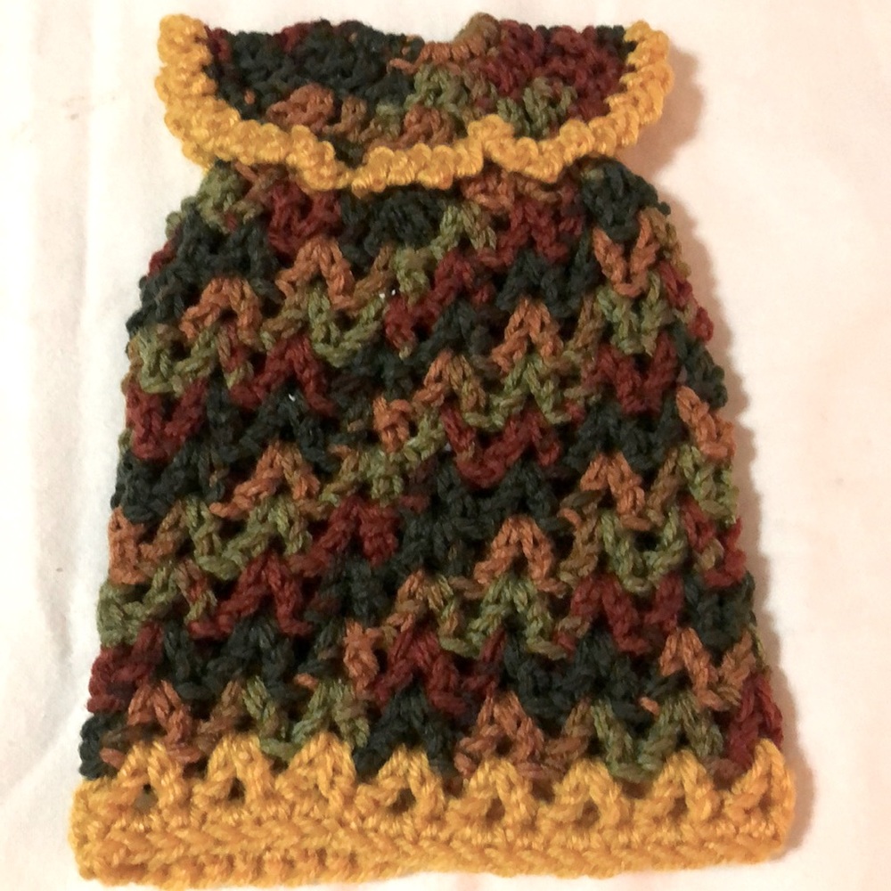 Hand Crochet Liquid Dish Soap Dress.